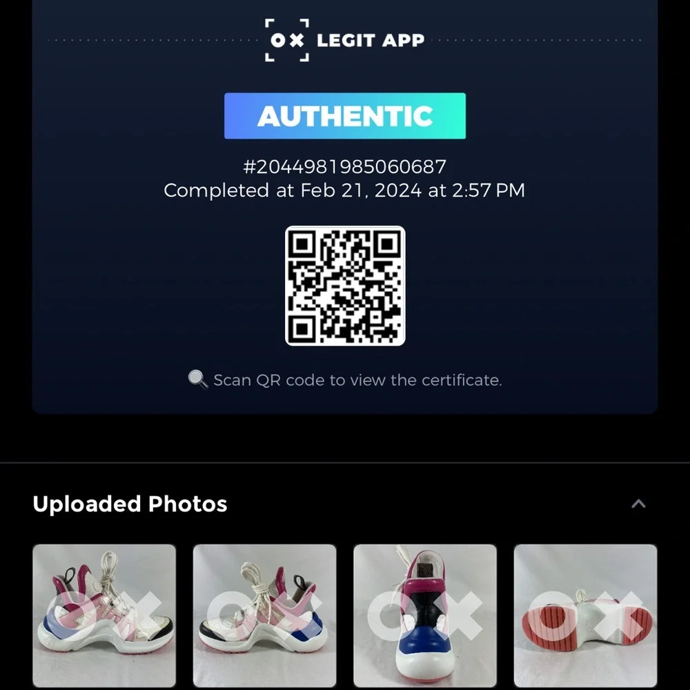 LOUIS VUITTON Multicolor Leather LV Archlight Women Sneakers Made in Italy 36.5 - Picture 3 of 17